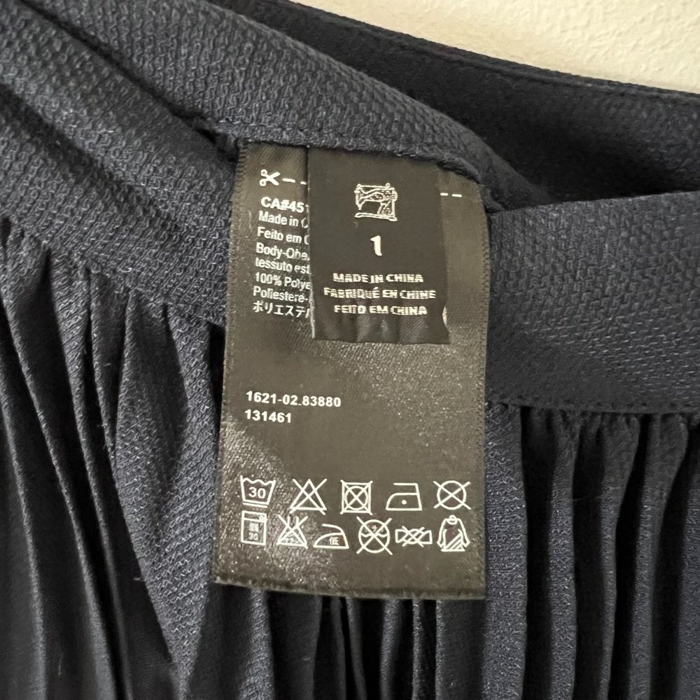 Scotch & Soda - Pleated Palazzo Pants/Trousers in Navy - 1 - Picture 7 of 8